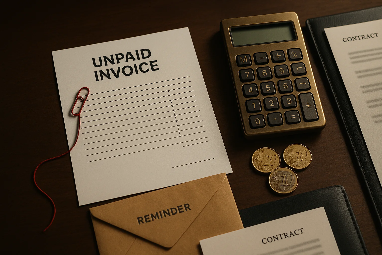 Facture impayée : pénalités et indemnité à facturer